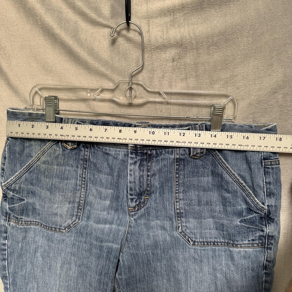 Tommy Hilfiger American Spirit Jeans Womens 14 Blue Mid Rise Flare Stretch - Picture 7 of 16